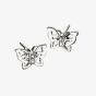 D For Diamond Silver Filigree Butterfly Stud Earrings E3910