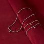 Tommy Hilfiger Stainless Steel Cubic Zirconia Logo Charm Tennis Bracelet 2781092