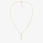 Tommy Hilfiger Ladies Linear Gold Bar Necklace 2780951