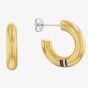 Tommy Hilfiger Ladies Gold Circles Hoop Earrings 2780949