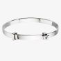 Little Star Inez Silver Diamond Star Expander Baby Bangle LSB0006