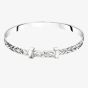 Little Star Maeve Silver Diamond Cut Pattern Baby Bangle LSB0481