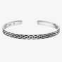 Little Star Boys Jude Silver Open Oxidised Bangle LSB0582