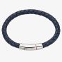 Little Star Hugo Boys Navy Leather Bracelet LSB0116