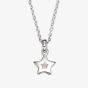 Little Star Kirsty Girls Silver Diamond Star Pendant Necklace LSN0009