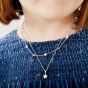 Little Star Kirsty Girls Silver Diamond Star Pendant Necklace LSN0009