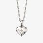 Little Star Girls Bella Silver Diamond Heart Pendant Necklace LSN0010