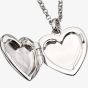 Little Star Childrens Olivia Silver Heart Locket Necklace LSN0023