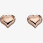 Little Star Girls Emily Rose Gold Plated Heart Stud Earrings LSE0151