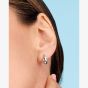 Kit Heath Coast Pebble Smooth Semi Hoop Stud Earrings 40152RP