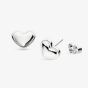 Kit Heath Love Silver Heart Stud Earrings 40532RP