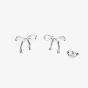 Kit Heath Serenity Ribbon Bow Dainty Stud Earrings 41187RP