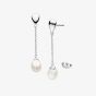 Kit Heath Coast Pebble Pearl Chain Drop Earrings 50169FP