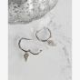Kit Heath Desire Kiss Precious Pavé Heart Hoop Earrings 50511WT
