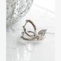 Kit Heath Desire Kiss Precious Pavé Heart Hoop Earrings 50511WT