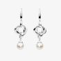 Kit Heath Bevel Trilogy Pearl Link Drop Earrings 5160FP