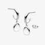 Kit Heath Coast Pebbles Semi Hoop Stud Drop Earrings 60187RP