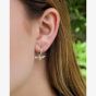 Kit Heath Blossom Flyte Honey Bee Semi Hoop Drop Earrings 60338GRP