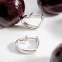 Kit Heath Love Silver Heart Hoop Earrings 60534RP