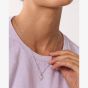 Kit Heath Desire Kiss Precious Pavé Heart 18 Inch Ball Chain Necklace 90511WT