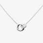 Kit Heath Bevel Cirque Link Pavé 17 Inch Necklace 9151CZ