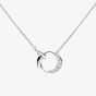 Kit Heath Bevel Cirque Link Pavé 18 Inch Necklace 9153CZ