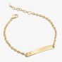 Little Star Aurora 9ct Yellow Gold Diamond ID Bracelet LSB0618
