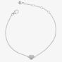 Little Star Ariel Silver Diamond Pavé Heart Bracelet LSB0628