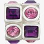Chamilia Pink and Purple Circle and Square Crystal Bead 2083-0404