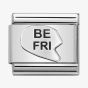 Nomination CLASSIC Silvershine BE-FRI (Best Friend) Heart Charm 330101/42