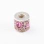 Chamilia Sterling Silver Pink & Purple Crystal Bead Charm 2083-0452