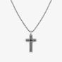 Nomination Bold Steel Black Cubic Zirconia Cross Pendant 133211/007