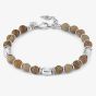 Nomination InstinctStyle Brown Paesina Stone Beaded Bracelet 027930/088