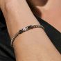 Nomination ManVision Steel & Three Black Cubic Zirconia Chain Bracelet 133018/007