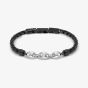 Nomination ManVision Steel & Black Link Bracelet 133022/030