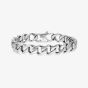 Nomination Bold Steel Flat Curb Chain Bracelet 133207/001 (S)