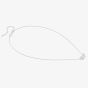 Nomination Colour Wave Sterling Silver Three White Stone Necklace 149821/001