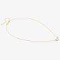 Nomination Colour Wave Yellow Gold Sterling Silver Three White Stone Necklace 149820/012