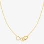 Nomination Lovecloud Gold Tone Plated Interlocking Infinity Necklace 240504/005