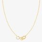 Nomination Lovecloud Gold Tone Plated Interlocking Infinity Necklace 240504/005