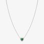 Nomination All My Love Sterling Silver Green Heart Necklace 240302/014