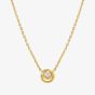 Nomination Cosmic Love Gold Plated Cubic Zirconia Circle Pendant Necklace 241706/054