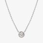 Nomination Cosmic Love White Rhodium Cubic Zirconia Circle Pendant Necklace 241706/053