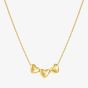 Nomination Armonica Gold Plated Three Small Heart Pendant Necklace 241305/006