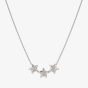 Nomination Armonica White Rhodium Three Small Star Pendant Necklace 241305/007