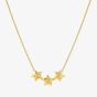 Nomination Armonica Gold Plated Three Small Star Pendant Necklace 241305/009