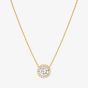 Nomination Seidivina Gold Plated Cubic Zirconia Round Cluster Pendant Necklace 241402/012