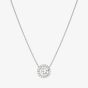 Nomination Seidivina White Rhodium Cubic Zirconia Round Cluster Pendant Necklace 241402/010