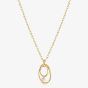 Nomination My Rebel Art Gold Tone Double Oval Pendant Necklace 242806/055