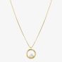 Nomination Dream Beats Gold Tone Circle Pendant Necklace 242602/044